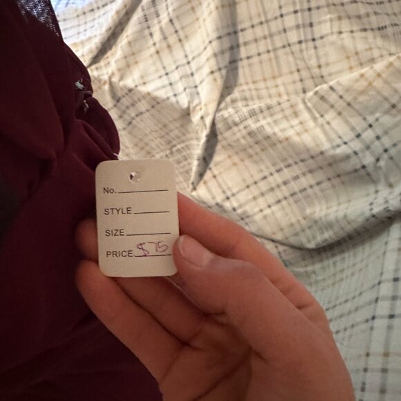 Eggplant One-Shoulder Dress - Picture 3 of 3